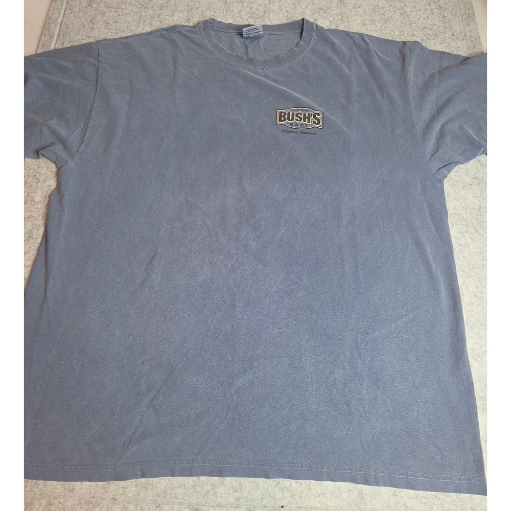Comfort Colors Bushs Best Visitor Center T-Shirt 3XL Blue Americana Gorpcore Tee